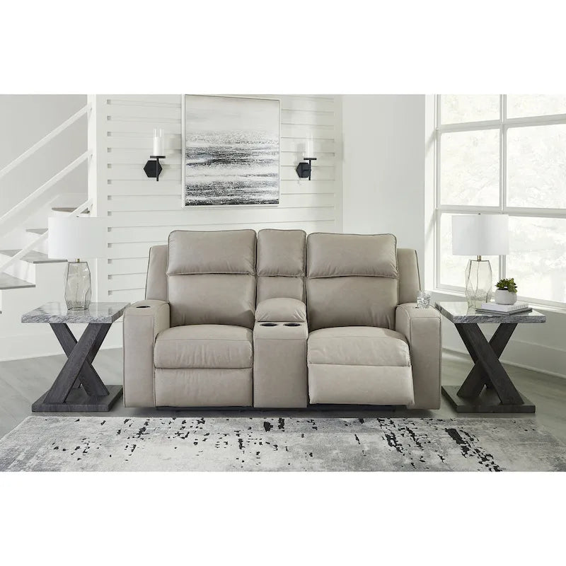 Signature Design by Ashley Lavenhorne Reclining Loveseat with Console - 77 W x 42 D x 43 H