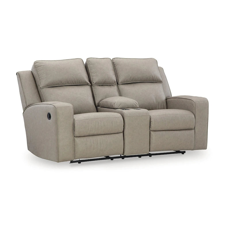 Signature Design by Ashley Lavenhorne Reclining Loveseat with Console - 77 W x 42 D x 43 H