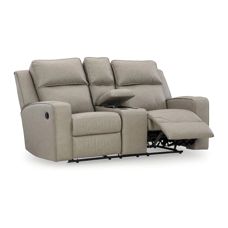Signature Design by Ashley Lavenhorne Reclining Loveseat with Console - 77 W x 42 D x 43 H