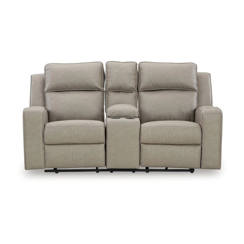 Signature Design by Ashley Lavenhorne Reclining Loveseat with Console - 77 W x 42 D x 43 H