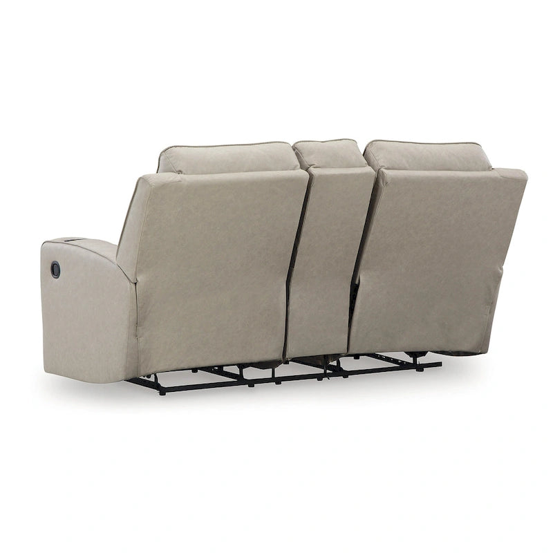 Signature Design by Ashley Lavenhorne Reclining Loveseat with Console - 77 W x 42 D x 43 H