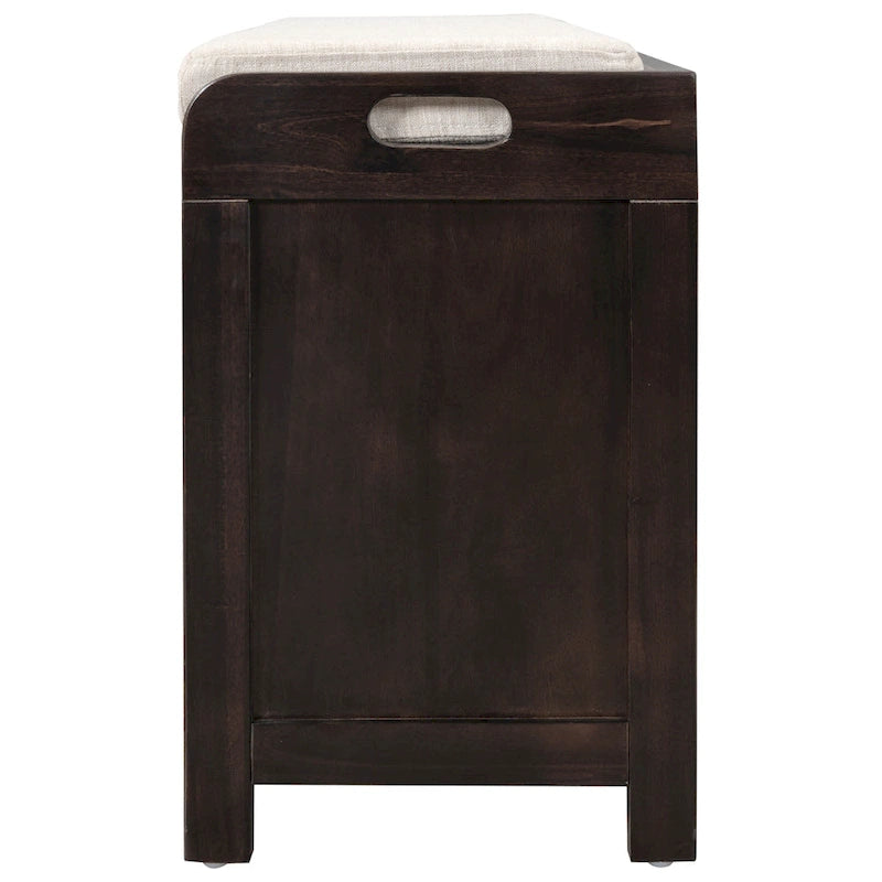 Fully Assembled Shoe Bench with Removable Cushion