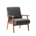 Porthos Home Gelso Fabric Accent Chair with Rubberwood Legs