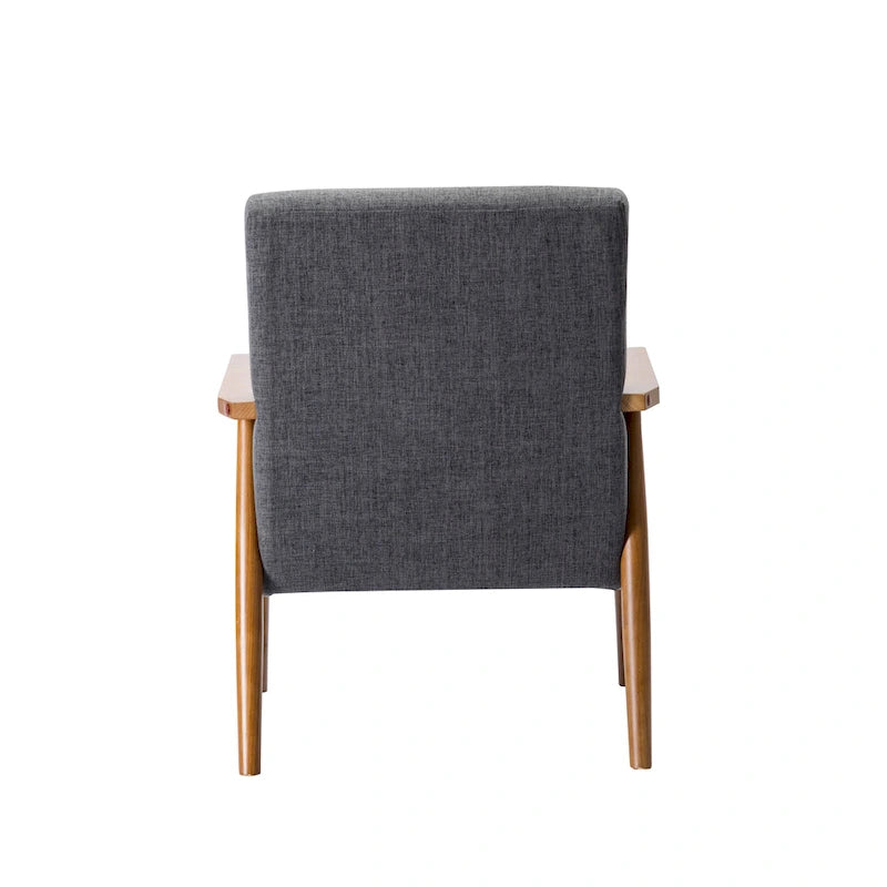 Porthos Home Gelso Fabric Accent Chair with Rubberwood Legs