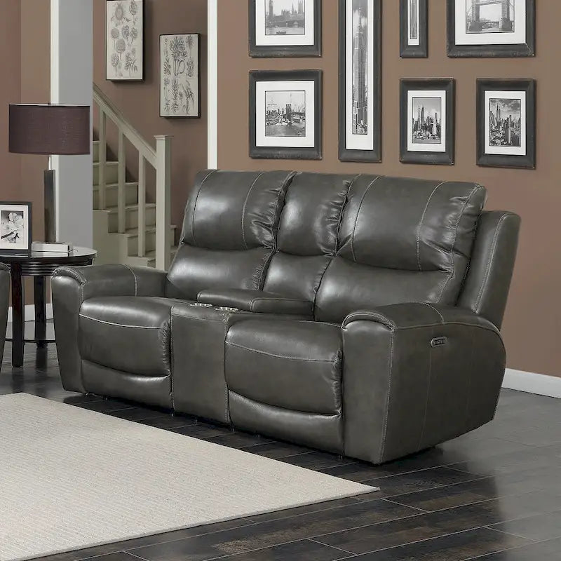 Steve Silver Fyti Top Grain Leather Power Reclining 3-piece Set