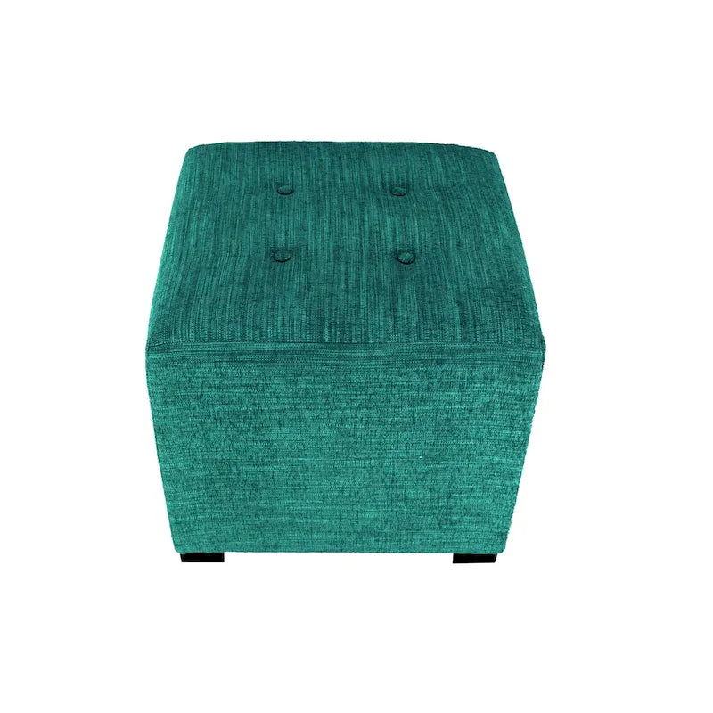 MJL Furniture Lucky Square Button Tufted Ottoman