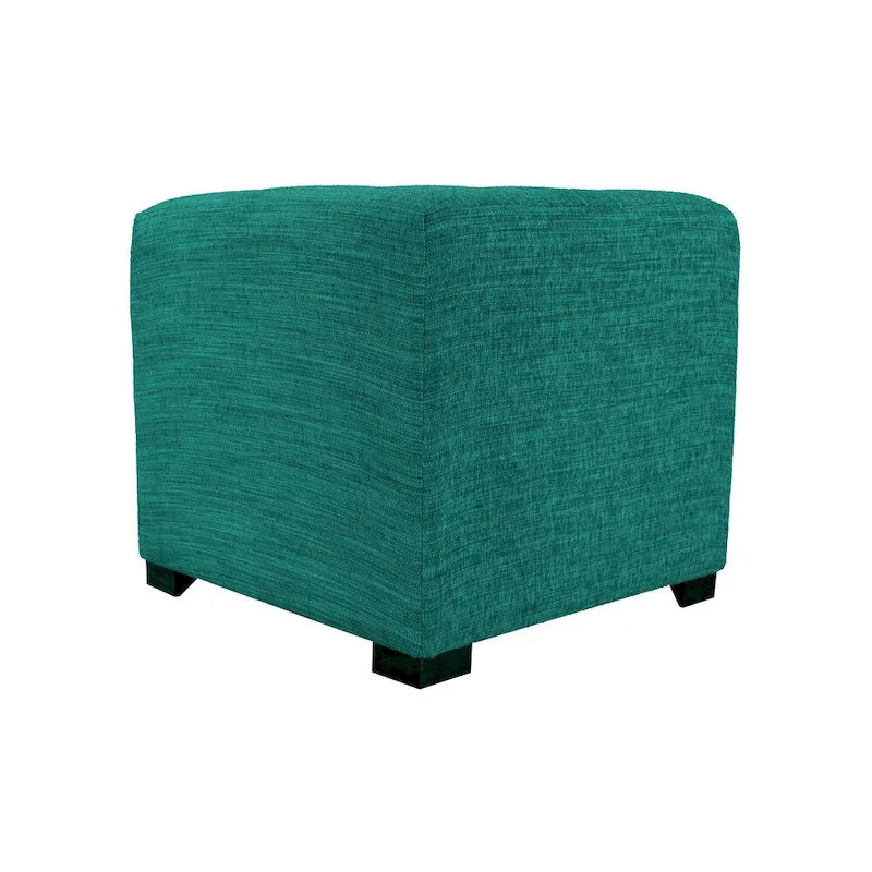 MJL Furniture Lucky Square Button Tufted Ottoman