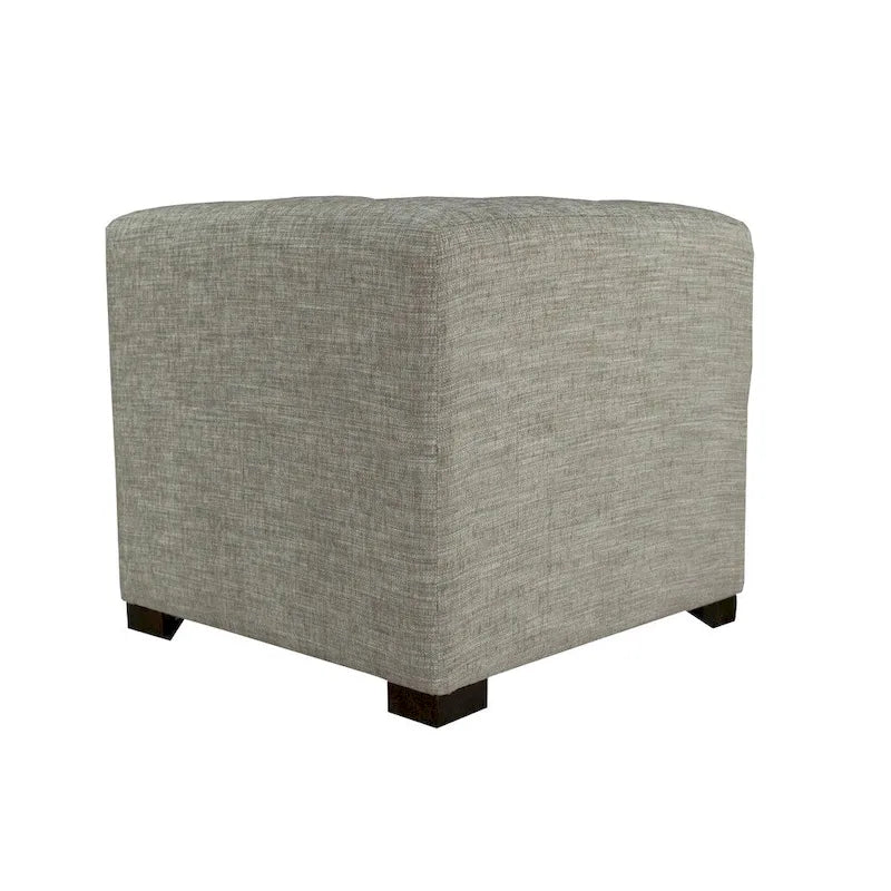 MJL Furniture Lucky Square Button Tufted Ottoman