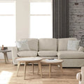Gami Transitional Linen Fabric Skirted Sectional by Furniture of America