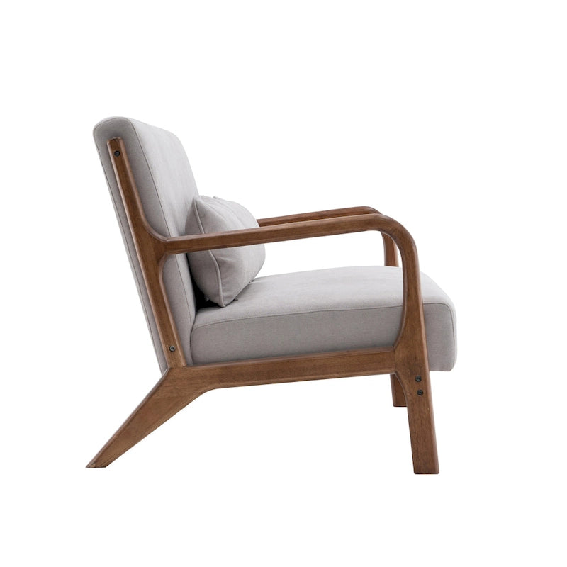 Porthos Home Juno Fabric Loveseat Small Couch Sofa with Pillows, Rubberwood Frame