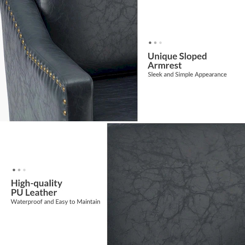 Duarte Transitional Armchair with Sloped Arms Set of 2