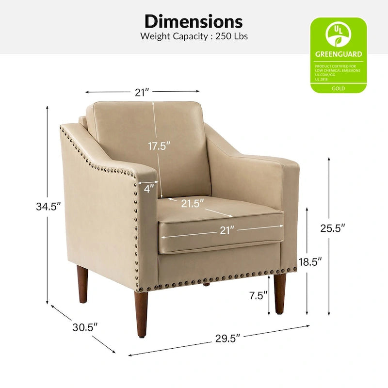 Duarte Transitional Armchair with Sloped Arms Set of 2