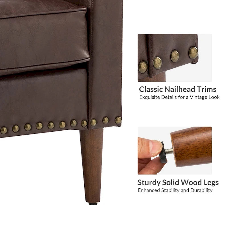 Duarte Transitional Armchair with Sloped Arms Set of 2