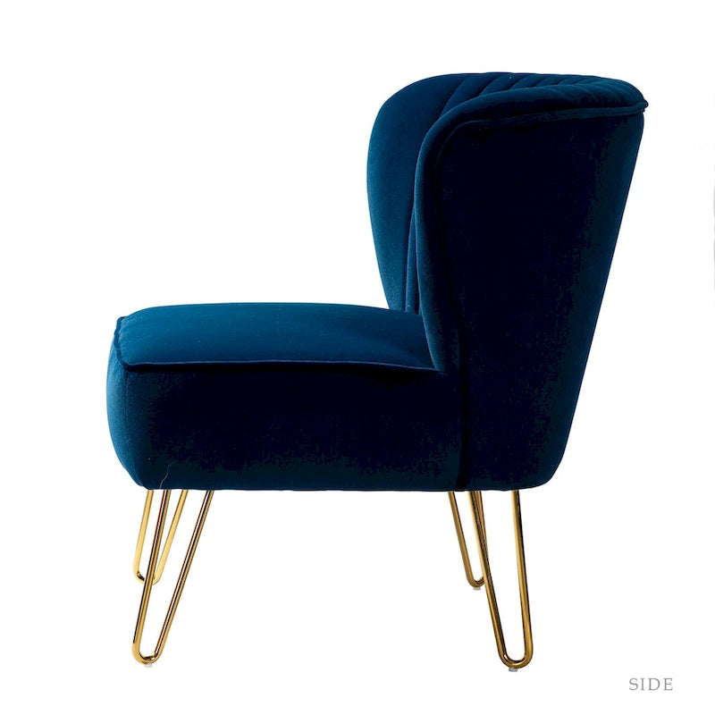 Barto Upholstered Side Chair with Tufted Back Set of 2 by HULALA HOME