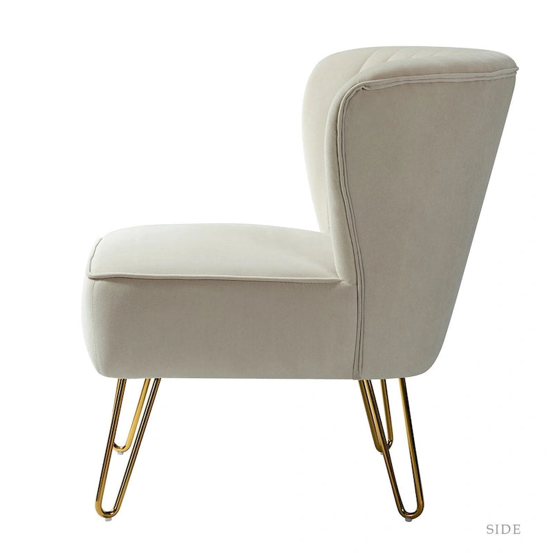 Barto Upholstered Side Chair with Tufted Back Set of 2 by HULALA HOME