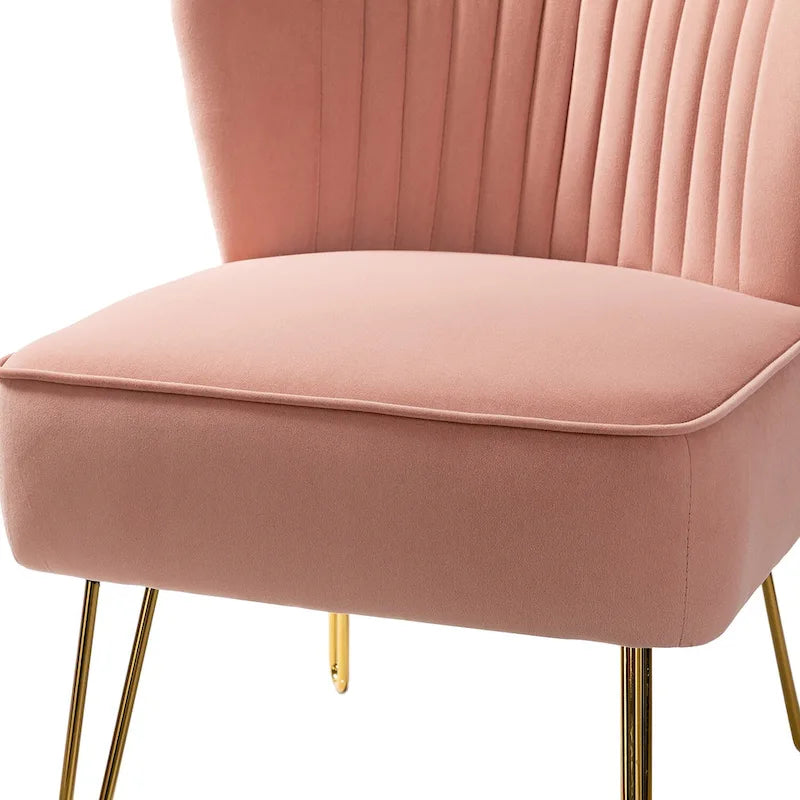 Barto Upholstered Side Chair with Tufted Back Set of 2 by HULALA HOME