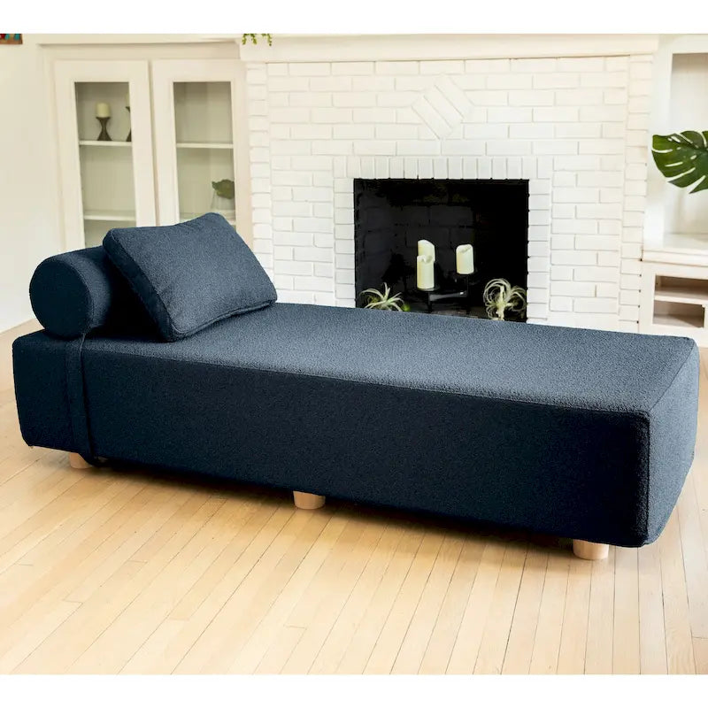 Jaxx Alvy Indoor Lounger / Daybed - Luxurious Lounger with Maple Feet, Boucle
