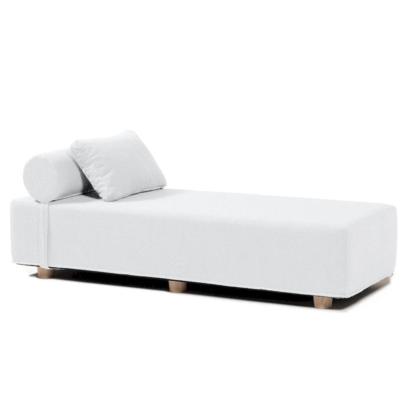 Jaxx Alvy Indoor Lounger / Daybed - Luxurious Lounger with Maple Feet, Boucle