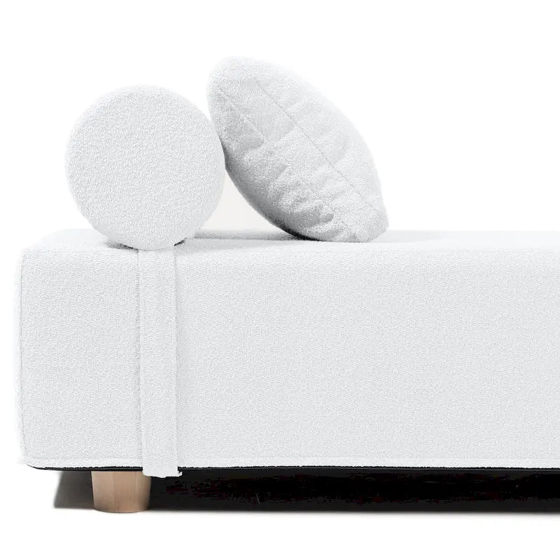 Jaxx Alvy Indoor Lounger / Daybed - Luxurious Lounger with Maple Feet, Boucle