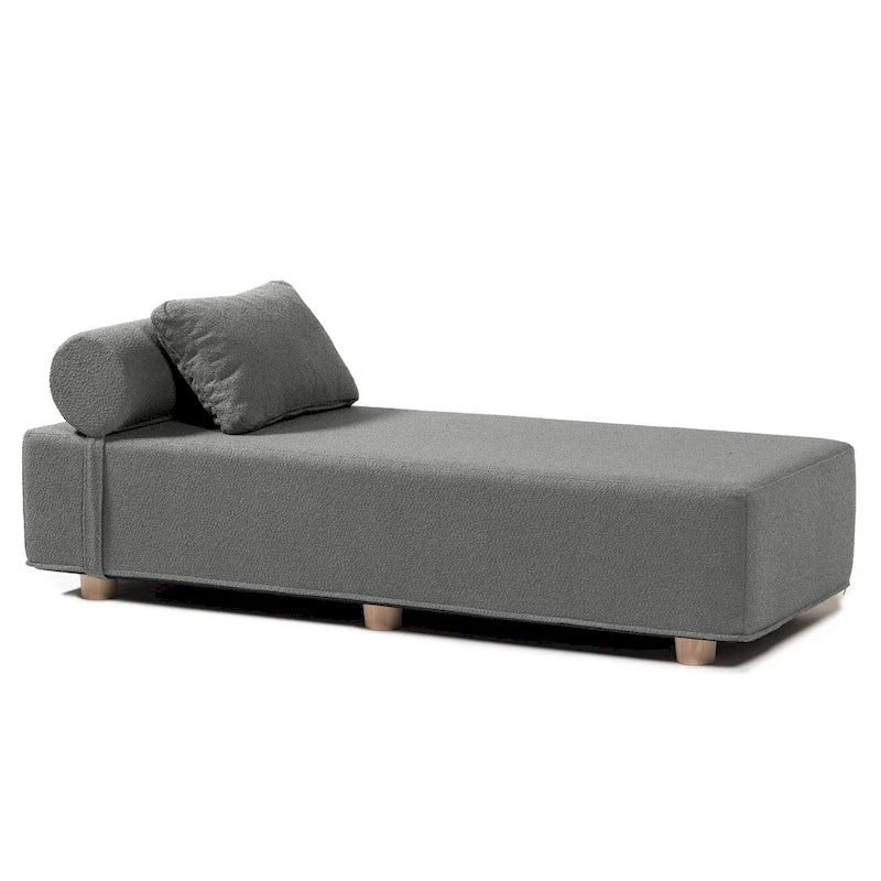 Jaxx Alvy Indoor Lounger / Daybed - Luxurious Lounger with Maple Feet, Boucle