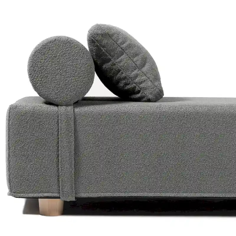Jaxx Alvy Indoor Lounger / Daybed - Luxurious Lounger with Maple Feet, Boucle