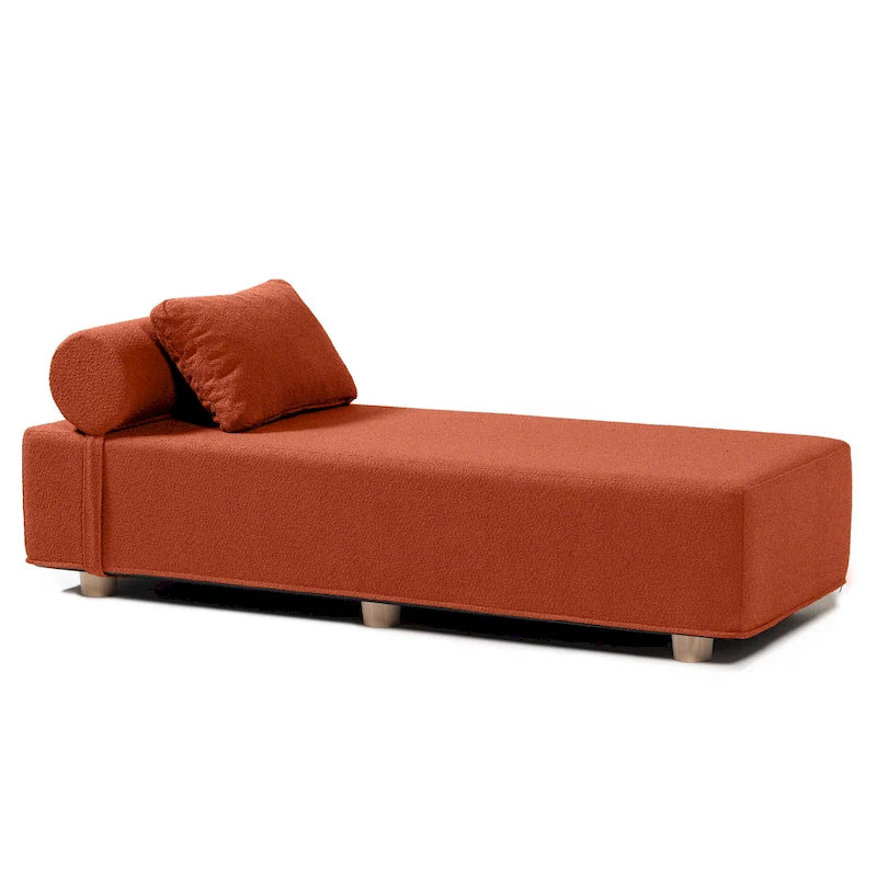 Jaxx Alvy Indoor Lounger / Daybed - Luxurious Lounger with Maple Feet, Boucle