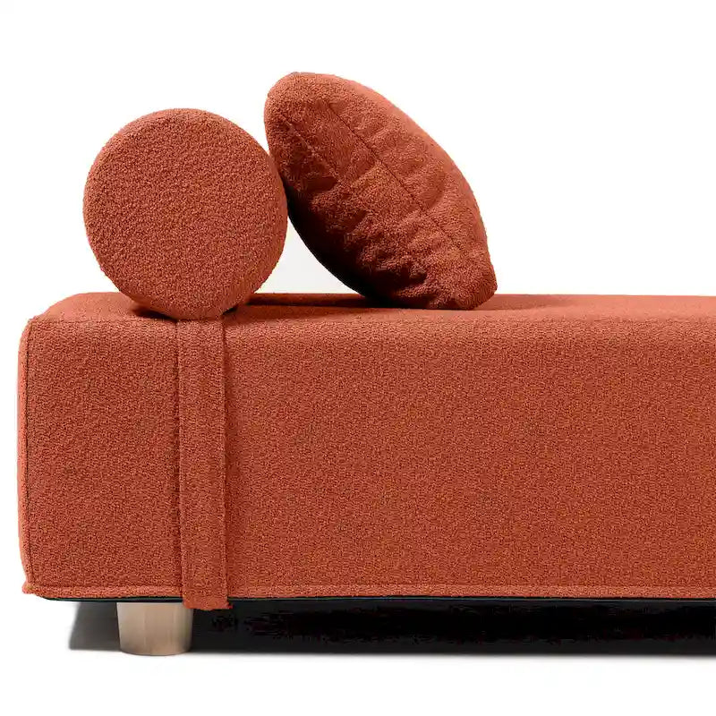 Jaxx Alvy Indoor Lounger / Daybed - Luxurious Lounger with Maple Feet, Boucle