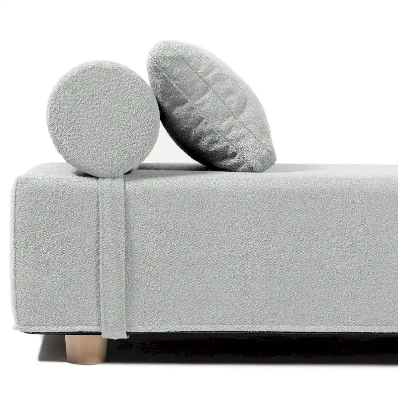Jaxx Alvy Indoor Lounger / Daybed - Luxurious Lounger with Maple Feet, Boucle