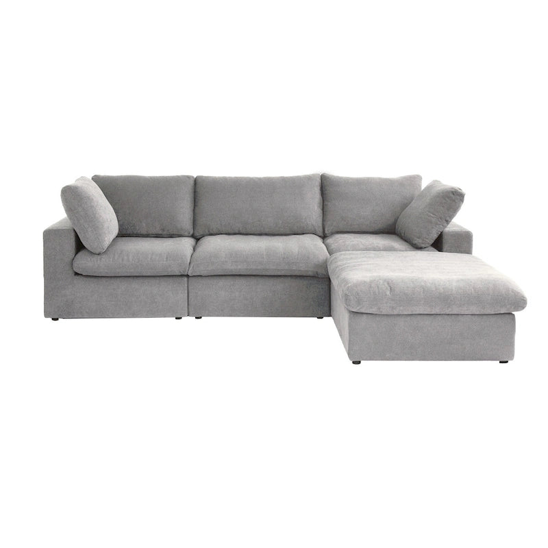 L Shape Modern Modular Convertible Sectional Sofa Couch