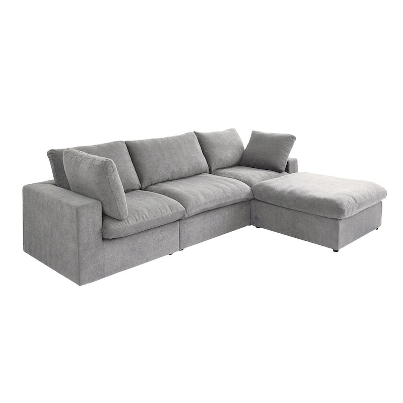 L Shape Modern Modular Convertible Sectional Sofa Couch