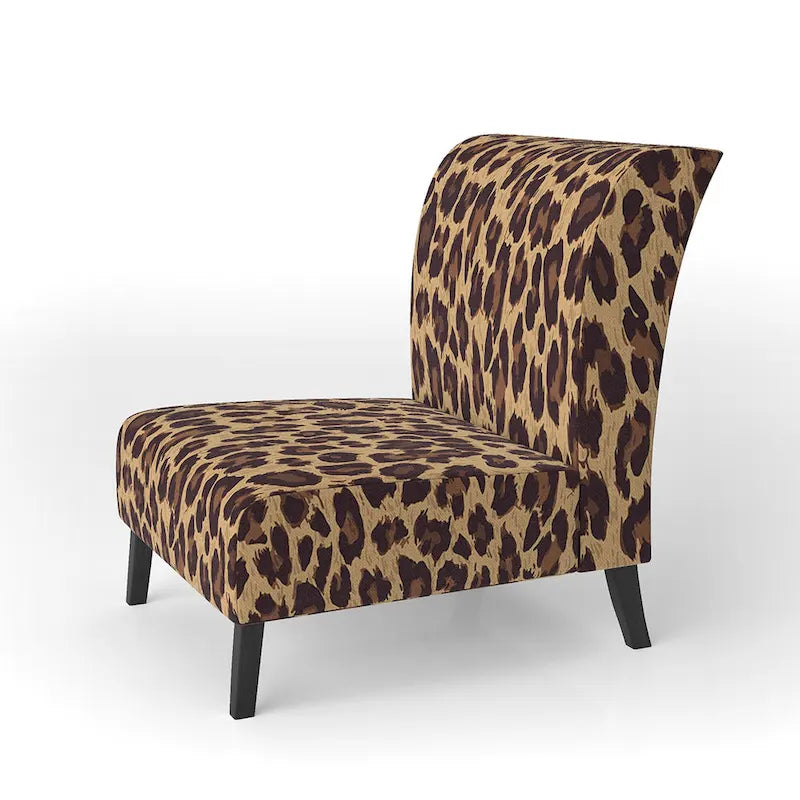 Designart  Leopard Fur II  Upholstered Cabin & Lodge Accent Chair and Arm Chair