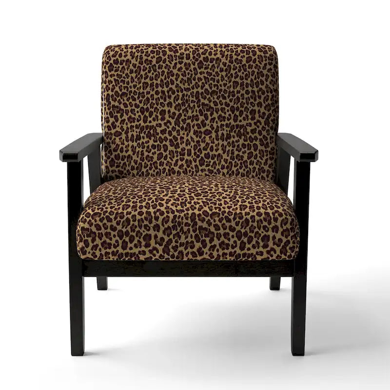 Designart  Leopard Fur II  Upholstered Cabin & Lodge Accent Chair and Arm Chair