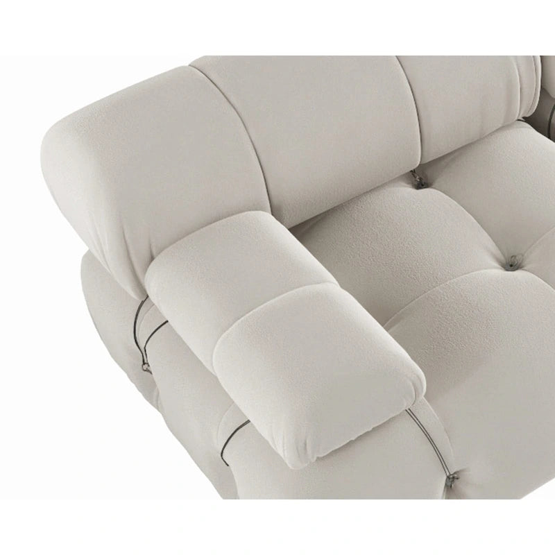 Convertible Modular Sectional Sofa, Modern Velvet Sofa 3-Seater Couch for Living Room, Apartment