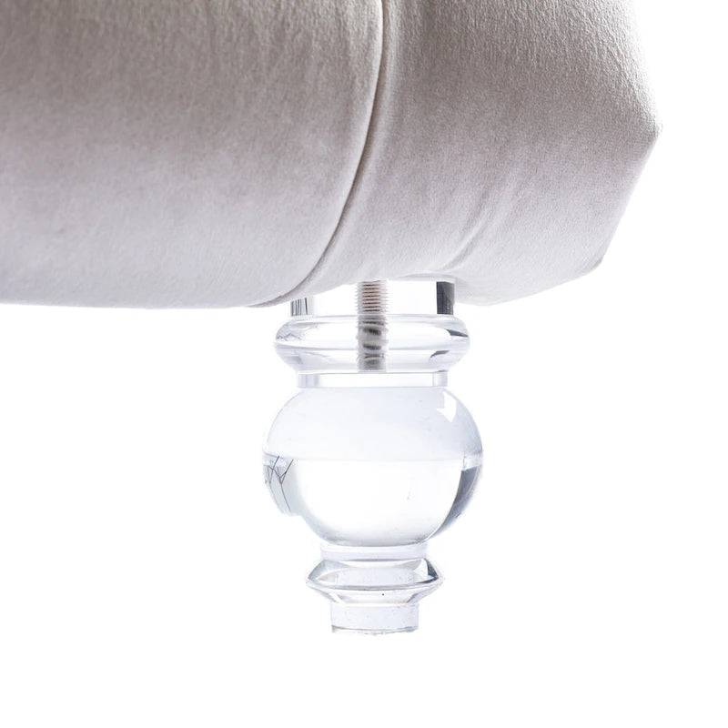 Velvet Tufted Chaise Lounge Accent Living Room Chair