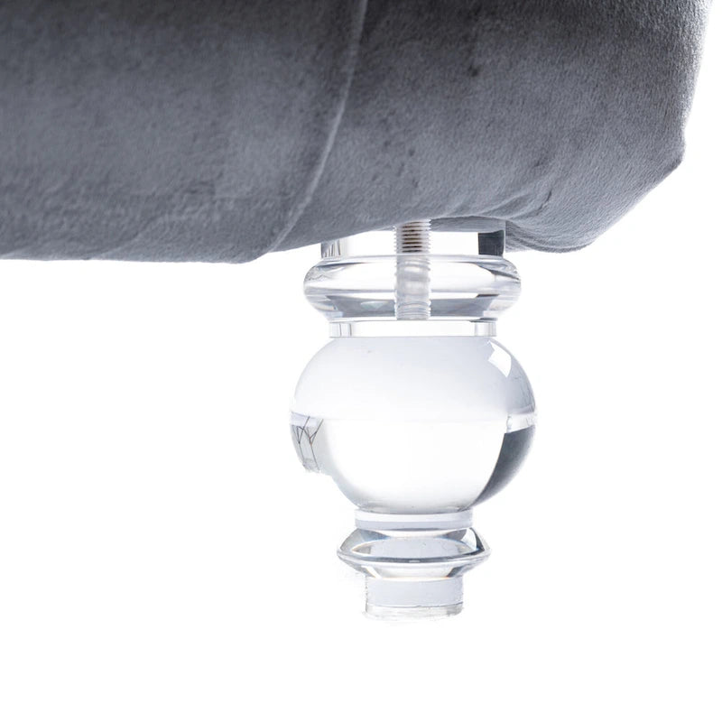 Velvet Tufted Chaise Lounge Accent Living Room Chair