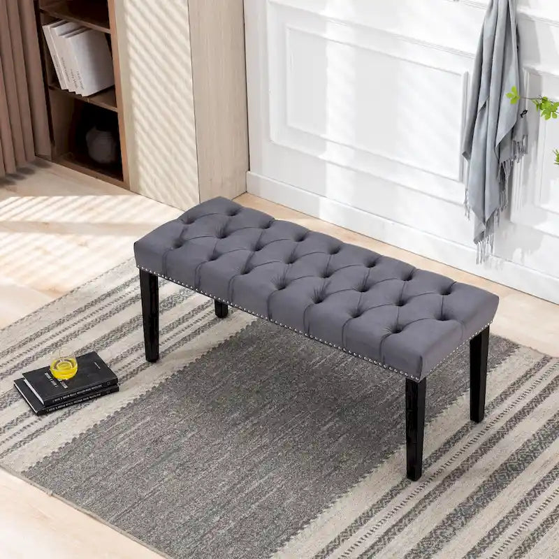 Velvet Dining Bench Bedroom Bench