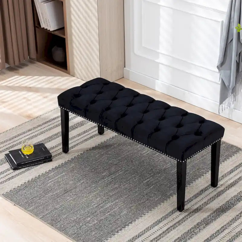 Velvet Dining Bench Bedroom Bench