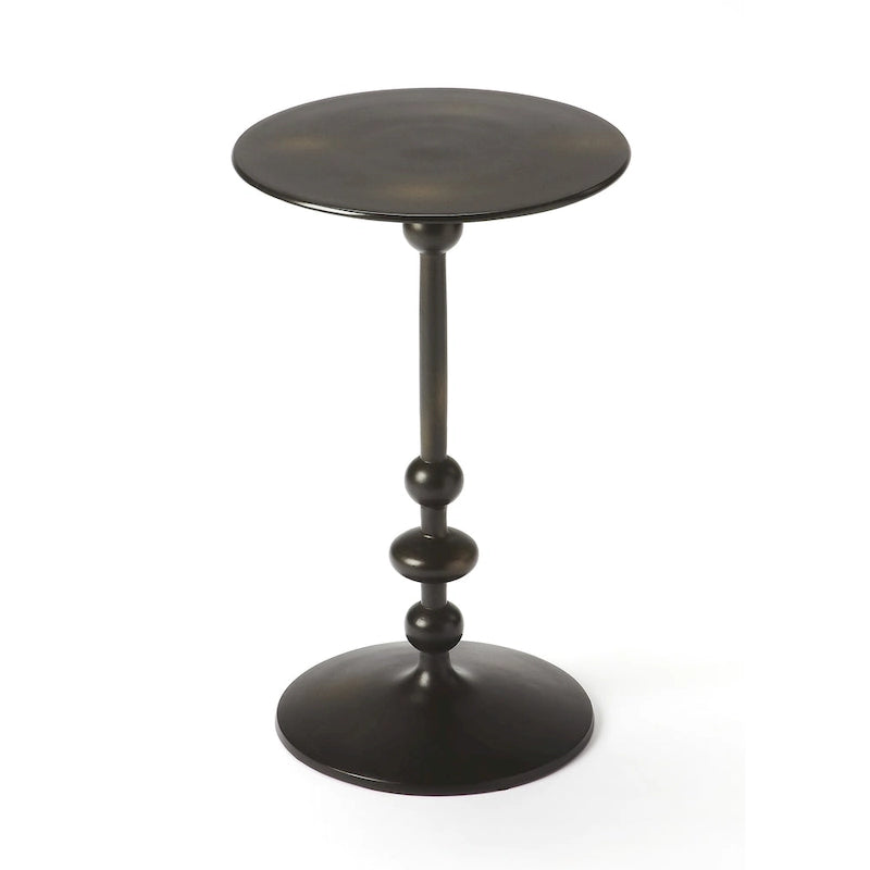 Zora Iron Pedestal Side Table