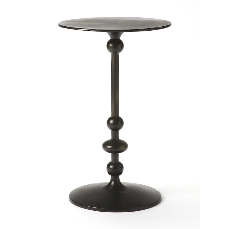 Zora Iron Pedestal Side Table
