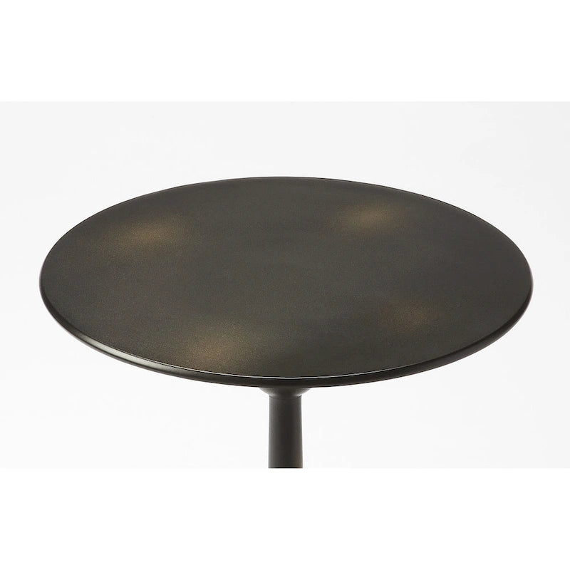 Zora Iron Pedestal Side Table