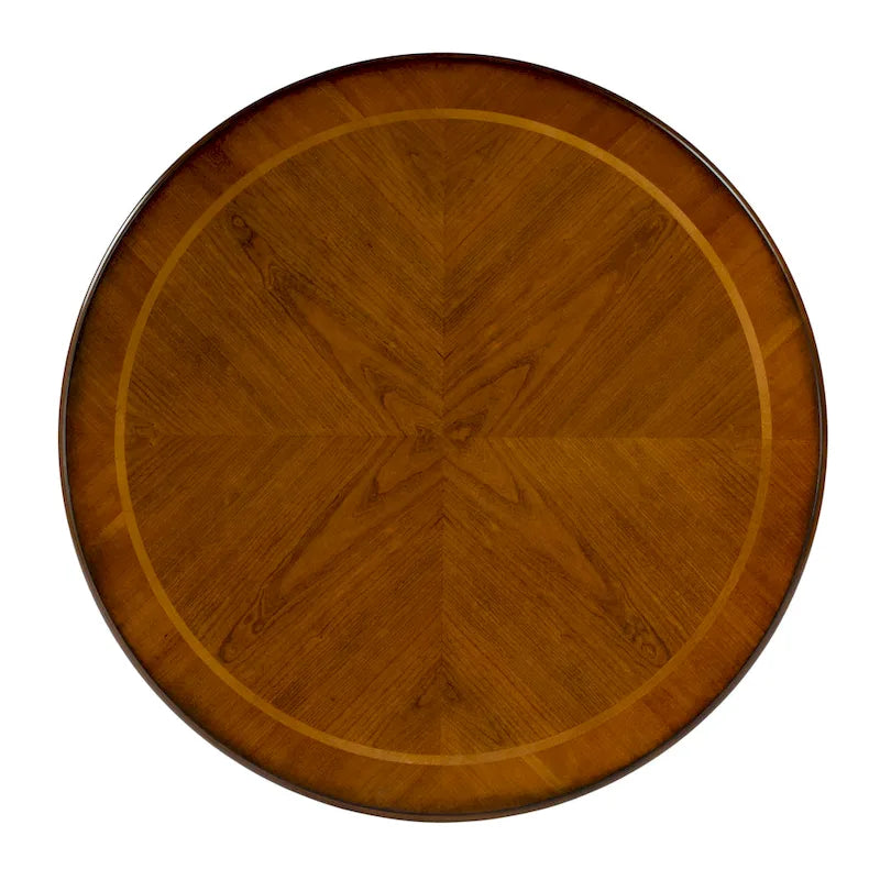 Ellsworth 36  Ribbed Pedestal Foyer Table