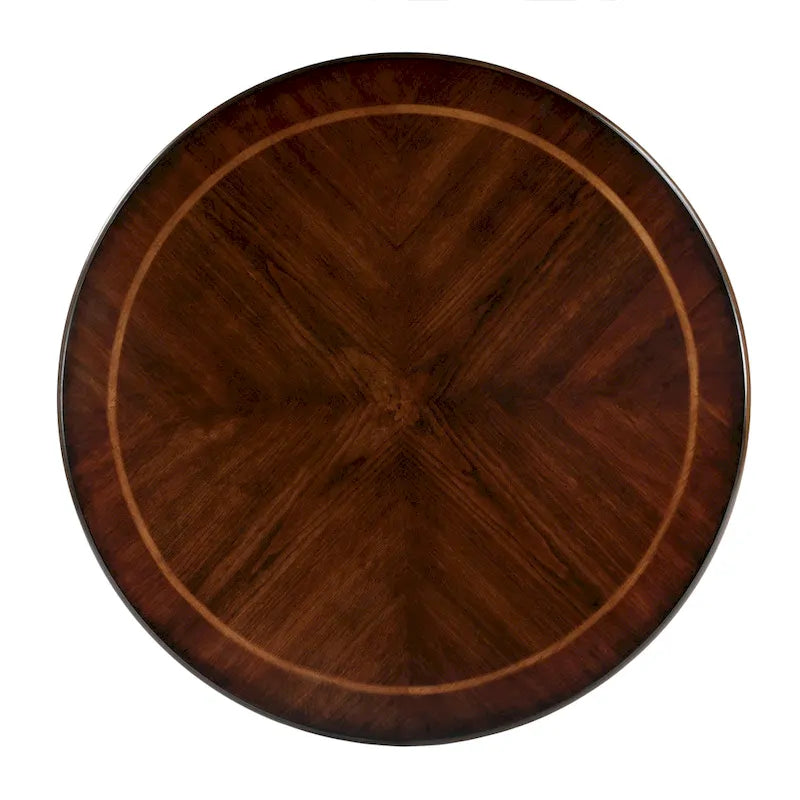 Ellsworth 36  Ribbed Pedestal Foyer Table