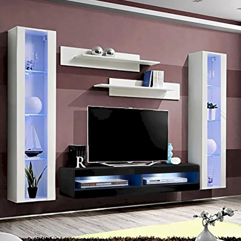 Fly AB2 34TV Wall Mounted Floating Modern Entertainment Center