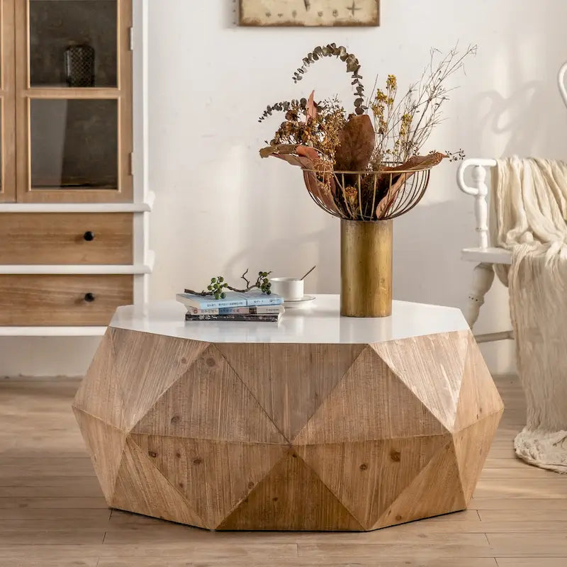 Retro Fashion Style Coffee Table,Suitable for Living Room,Office,and Dining Room