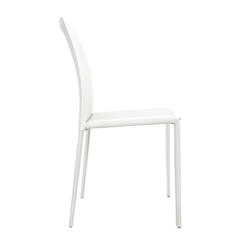 Lynda Mid-Century Modern Bonded Leather Dining Chair