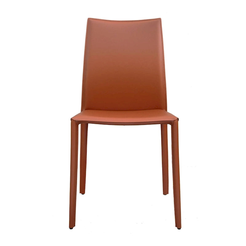 Lynda Mid-Century Modern Bonded Leather Dining Chair