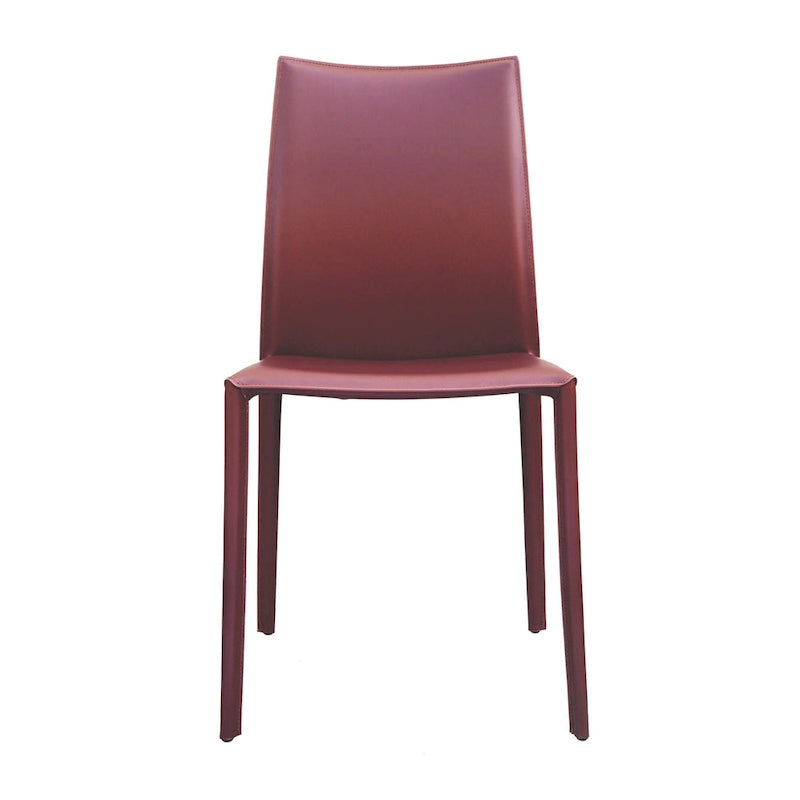 Lynda Mid-Century Modern Bonded Leather Dining Chair