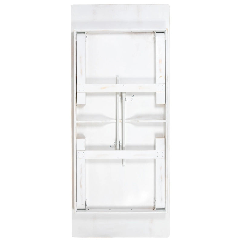 Solid Pine Folding Farm Table Set with 6 Benches