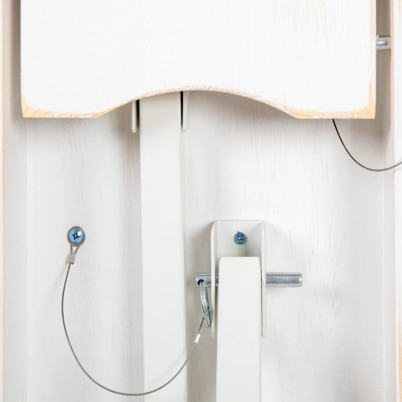 Solid Pine Folding Farm Table Set with 6 Benches