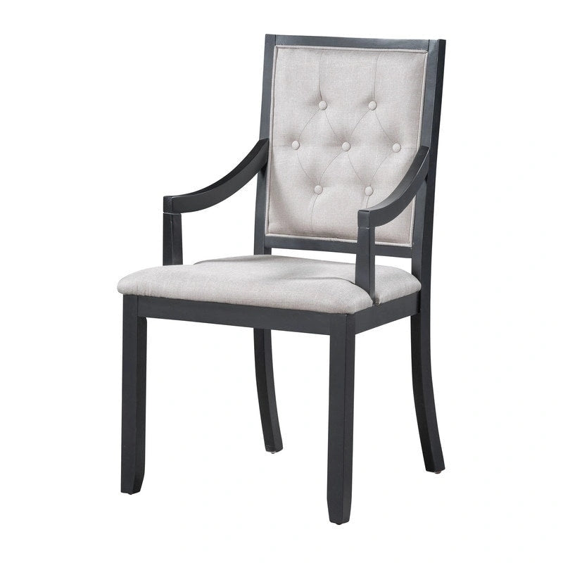 Retro 5-piece Dining Set Extendable Round Table and 4 Chairs for Kitchen Dining Room